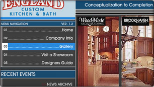 Website Design for New Engald Custom Kitchen and Bath