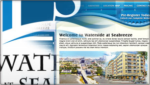 Website Design for Waterside at Seabreeze
