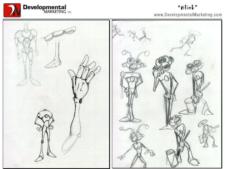 Chris Wall, 3D Animation, Blink and the Peabodies